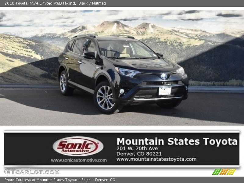 Black / Nutmeg 2018 Toyota RAV4 Limited AWD Hybrid