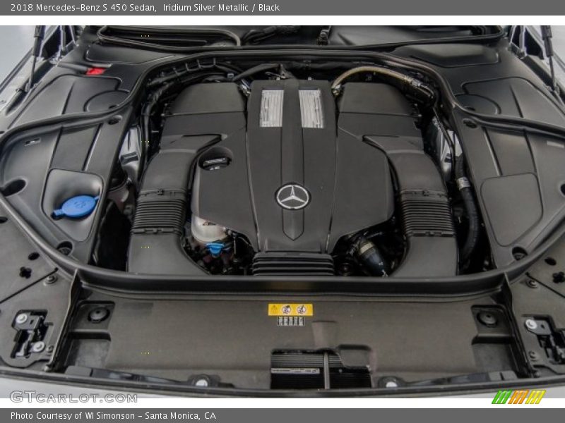 Iridium Silver Metallic / Black 2018 Mercedes-Benz S 450 Sedan