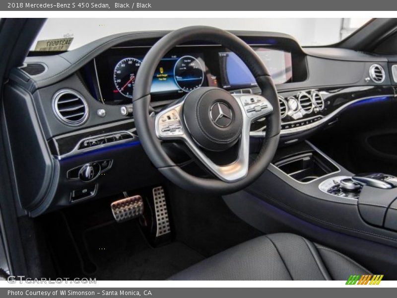 Black / Black 2018 Mercedes-Benz S 450 Sedan
