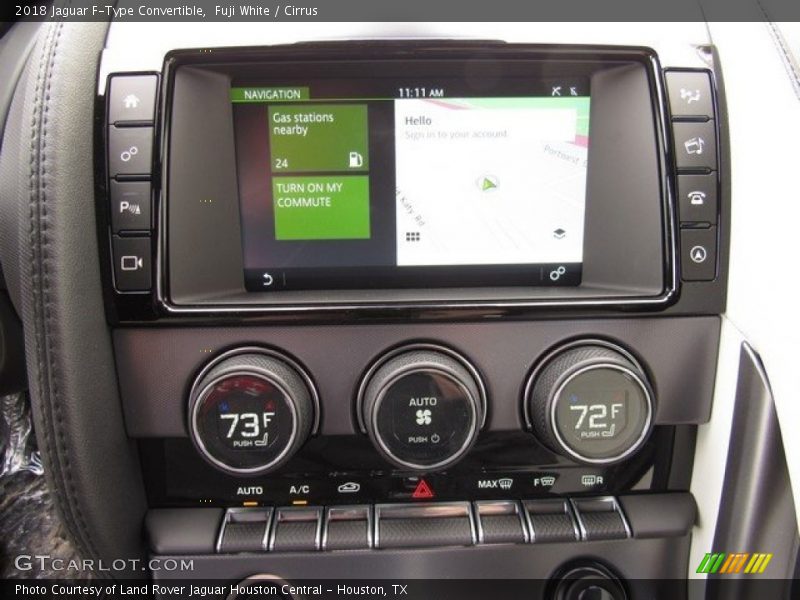 Navigation of 2018 F-Type Convertible