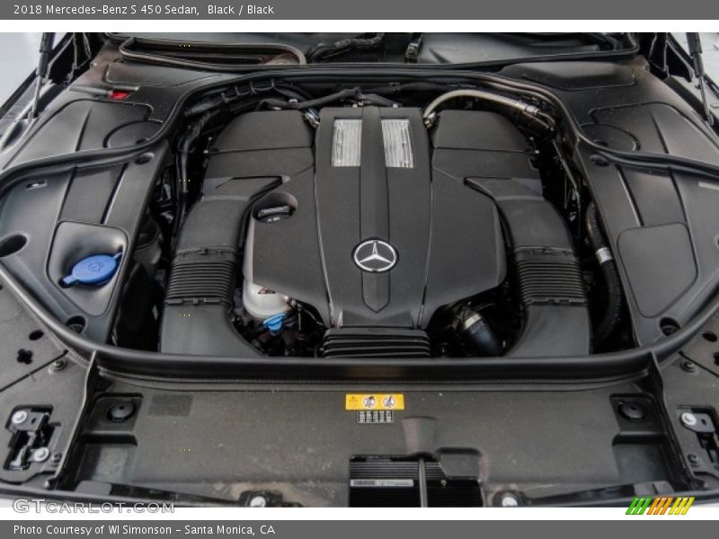 Black / Black 2018 Mercedes-Benz S 450 Sedan