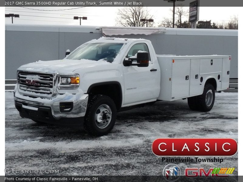 Summit White / Jet Black 2017 GMC Sierra 3500HD Regular Cab Utility Truck