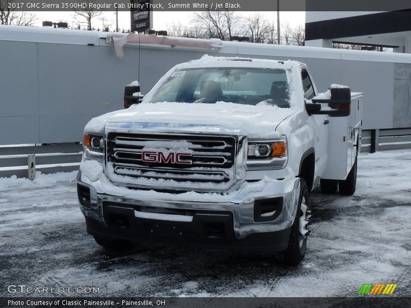 Summit White / Jet Black 2017 GMC Sierra 3500HD Regular Cab Utility Truck