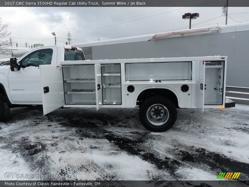 Summit White / Jet Black 2017 GMC Sierra 3500HD Regular Cab Utility Truck