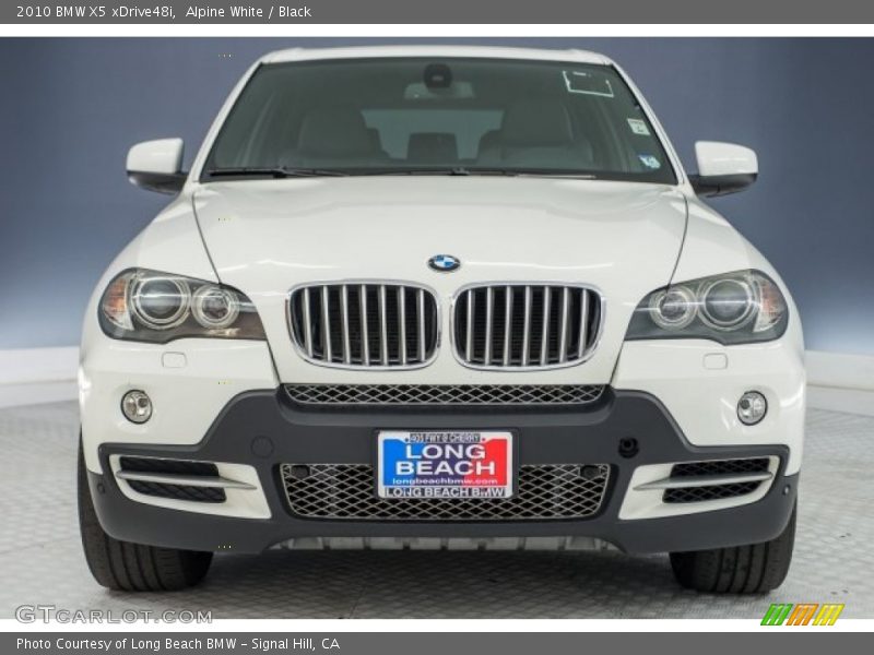 Alpine White / Black 2010 BMW X5 xDrive48i