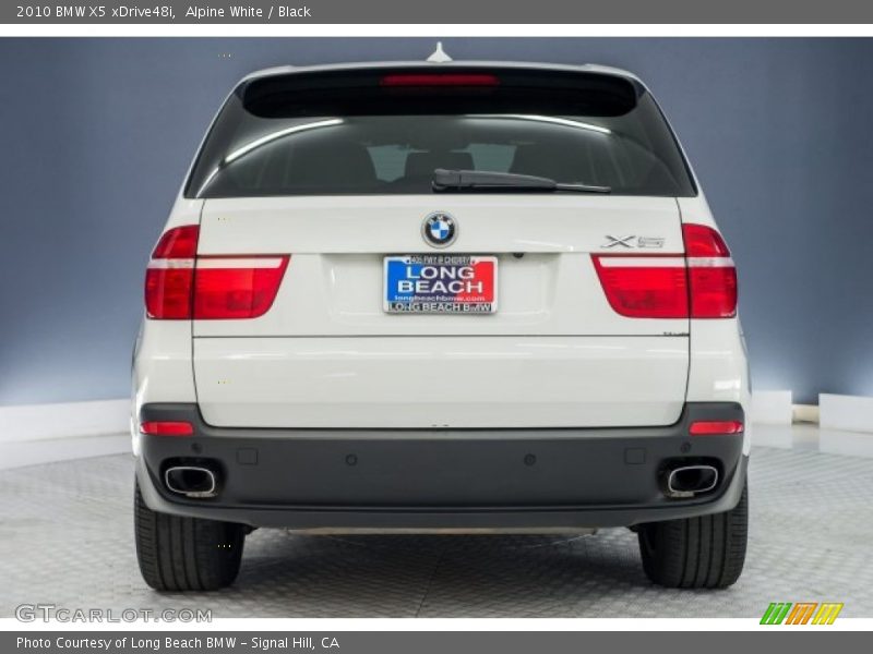 Alpine White / Black 2010 BMW X5 xDrive48i