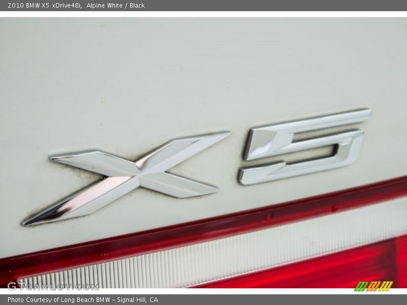 Alpine White / Black 2010 BMW X5 xDrive48i