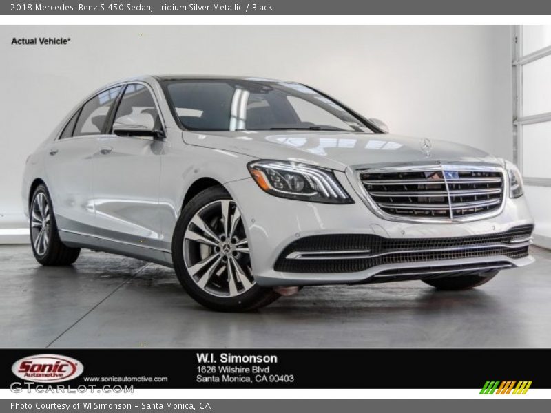 Iridium Silver Metallic / Black 2018 Mercedes-Benz S 450 Sedan
