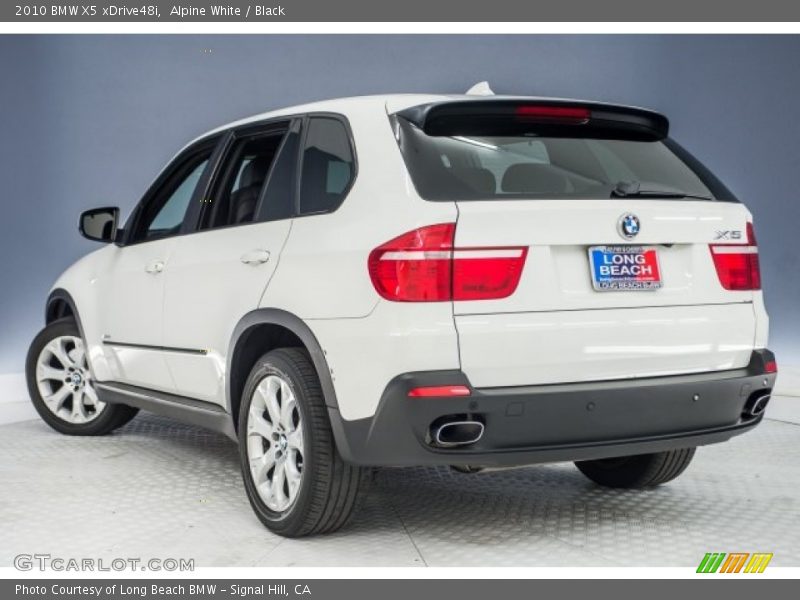 Alpine White / Black 2010 BMW X5 xDrive48i