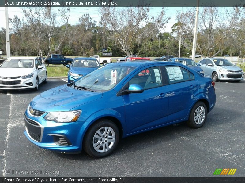 Kinetic Blue Metallic / Jet Black 2018 Chevrolet Sonic LS Sedan