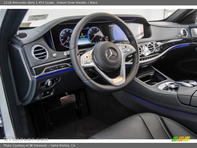 Iridium Silver Metallic / Black 2018 Mercedes-Benz S 450 Sedan