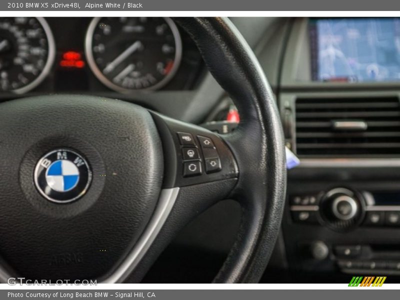 Alpine White / Black 2010 BMW X5 xDrive48i