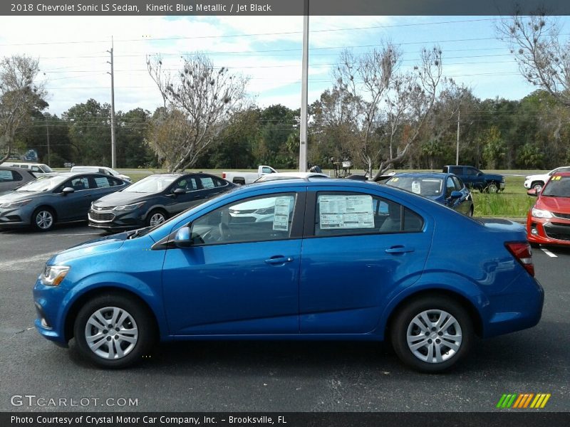 Kinetic Blue Metallic / Jet Black 2018 Chevrolet Sonic LS Sedan