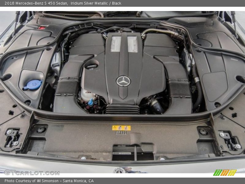 Iridium Silver Metallic / Black 2018 Mercedes-Benz S 450 Sedan