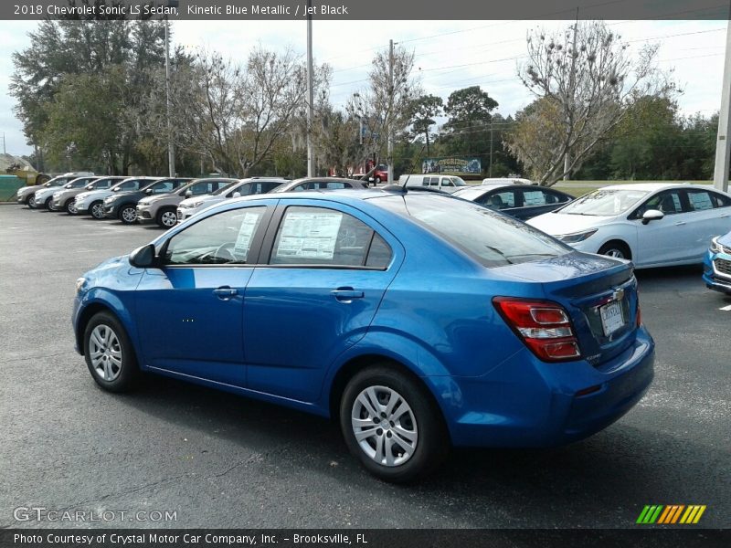 Kinetic Blue Metallic / Jet Black 2018 Chevrolet Sonic LS Sedan