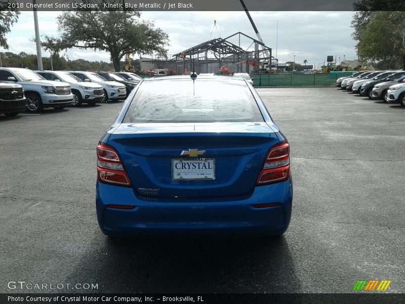 Kinetic Blue Metallic / Jet Black 2018 Chevrolet Sonic LS Sedan