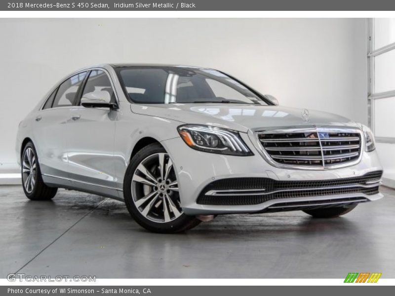 Iridium Silver Metallic / Black 2018 Mercedes-Benz S 450 Sedan