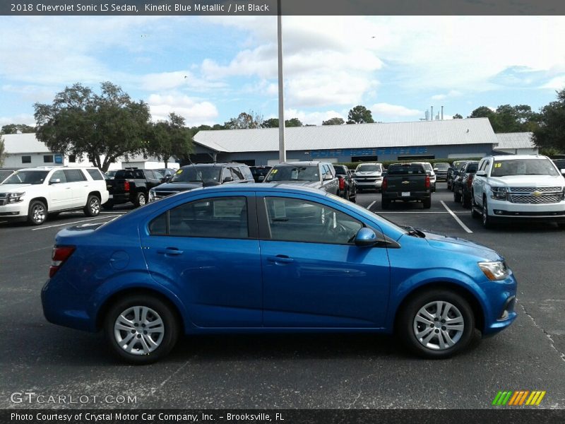 Kinetic Blue Metallic / Jet Black 2018 Chevrolet Sonic LS Sedan