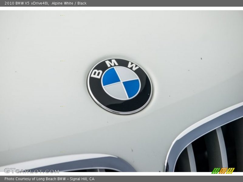 Alpine White / Black 2010 BMW X5 xDrive48i