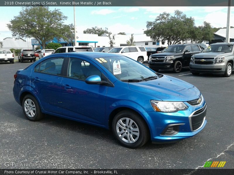 Kinetic Blue Metallic / Jet Black 2018 Chevrolet Sonic LS Sedan