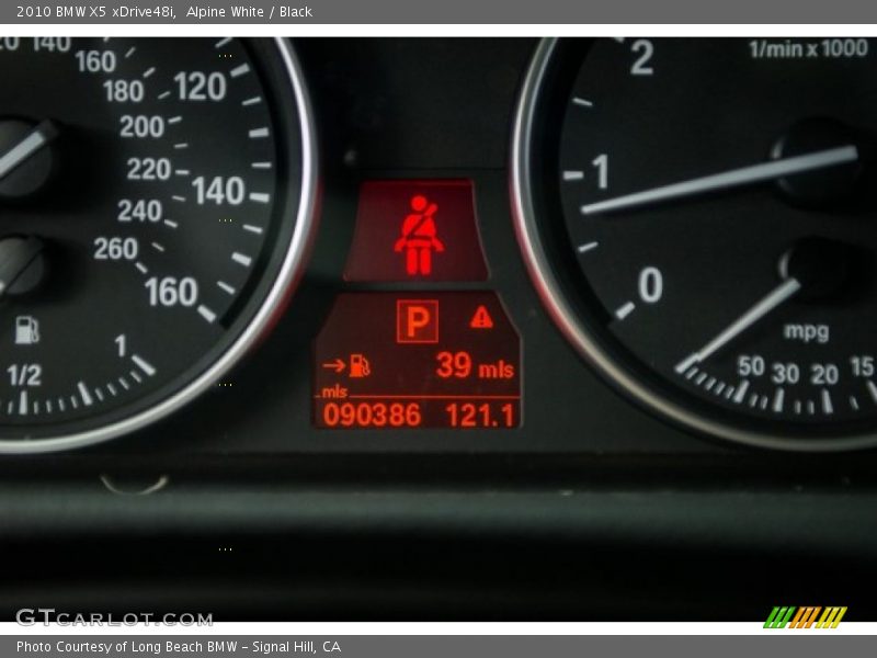 Alpine White / Black 2010 BMW X5 xDrive48i