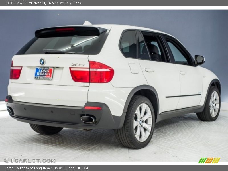 Alpine White / Black 2010 BMW X5 xDrive48i