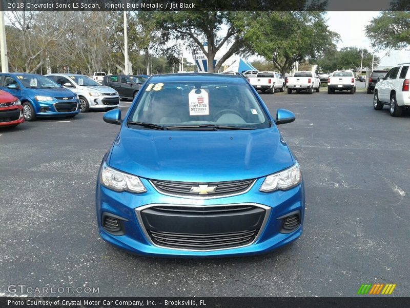Kinetic Blue Metallic / Jet Black 2018 Chevrolet Sonic LS Sedan