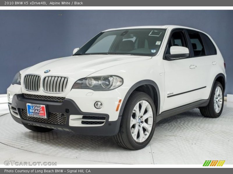 Alpine White / Black 2010 BMW X5 xDrive48i