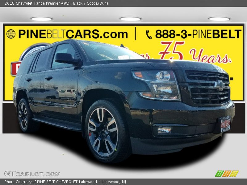 Black / Cocoa/Dune 2018 Chevrolet Tahoe Premier 4WD