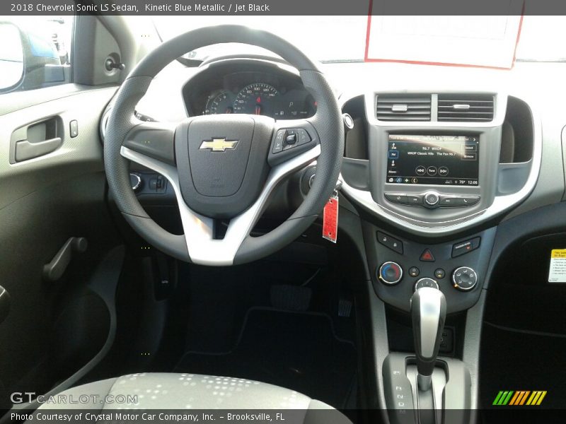 Kinetic Blue Metallic / Jet Black 2018 Chevrolet Sonic LS Sedan
