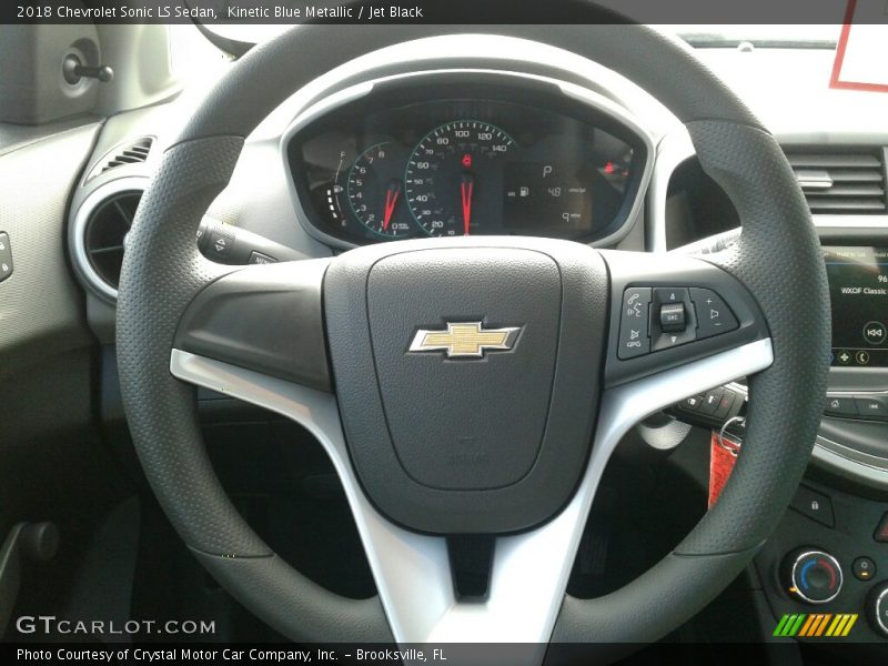 Kinetic Blue Metallic / Jet Black 2018 Chevrolet Sonic LS Sedan