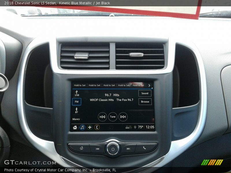 Kinetic Blue Metallic / Jet Black 2018 Chevrolet Sonic LS Sedan