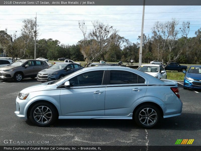 Arctic Blue Metallic / Jet Black 2018 Chevrolet Sonic LT Sedan