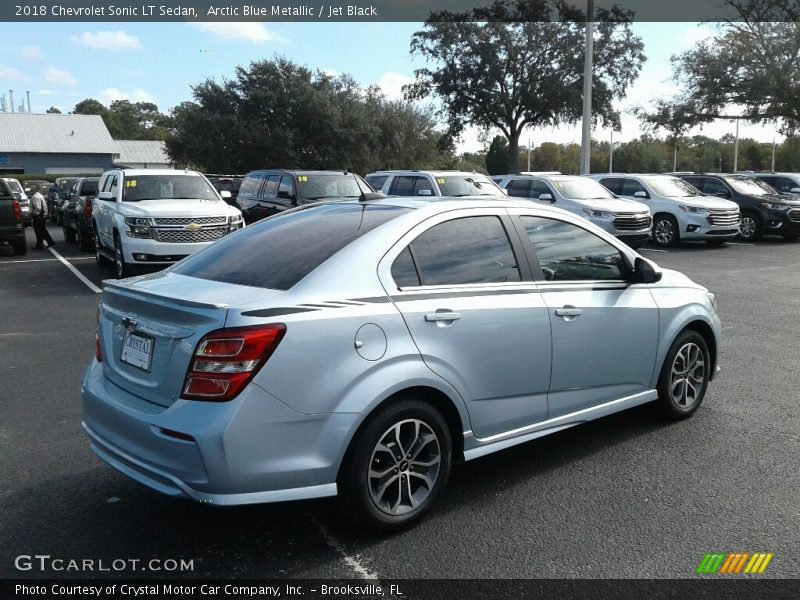 Arctic Blue Metallic / Jet Black 2018 Chevrolet Sonic LT Sedan