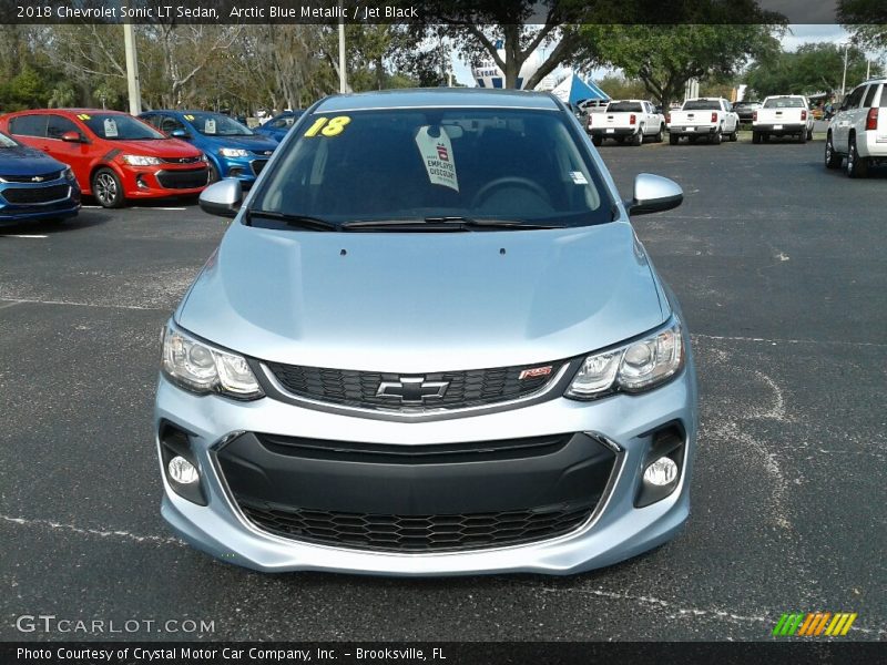Arctic Blue Metallic / Jet Black 2018 Chevrolet Sonic LT Sedan