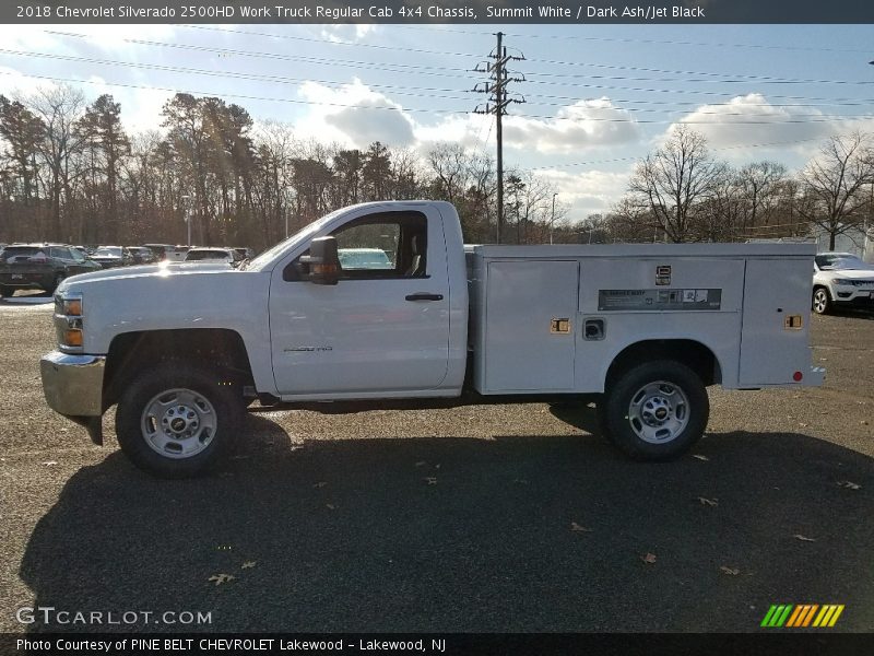  2018 Silverado 2500HD Work Truck Regular Cab 4x4 Chassis Summit White
