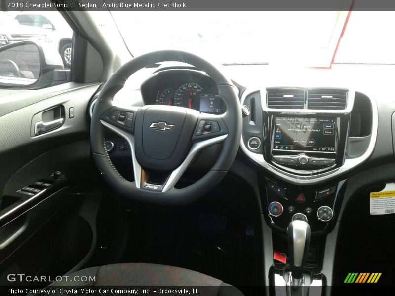 Arctic Blue Metallic / Jet Black 2018 Chevrolet Sonic LT Sedan