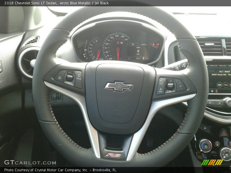 Arctic Blue Metallic / Jet Black 2018 Chevrolet Sonic LT Sedan