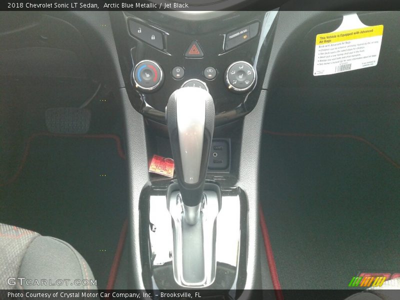 Arctic Blue Metallic / Jet Black 2018 Chevrolet Sonic LT Sedan