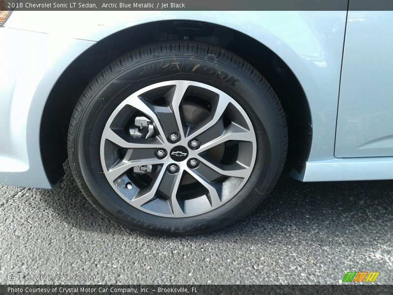 Arctic Blue Metallic / Jet Black 2018 Chevrolet Sonic LT Sedan