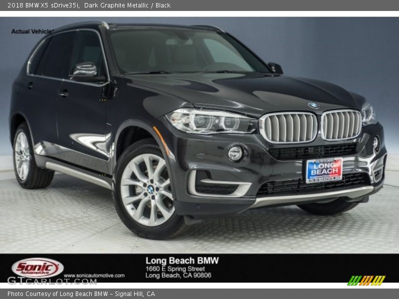 Dark Graphite Metallic / Black 2018 BMW X5 sDrive35i