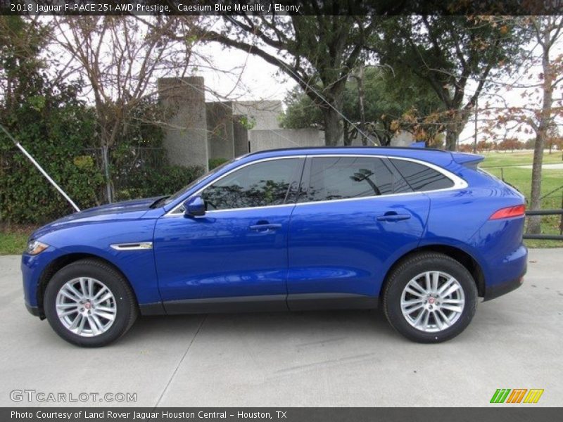 Caesium Blue Metallic / Ebony 2018 Jaguar F-PACE 25t AWD Prestige