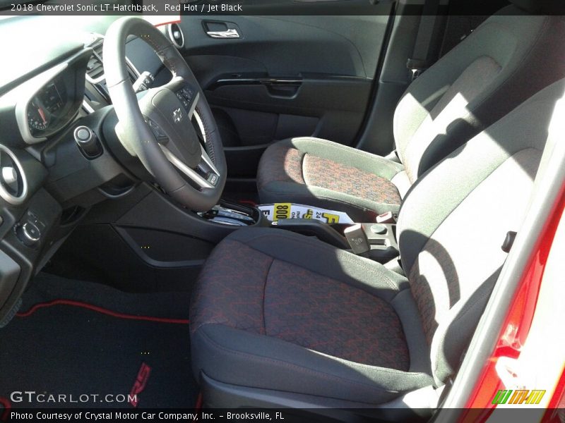 Red Hot / Jet Black 2018 Chevrolet Sonic LT Hatchback