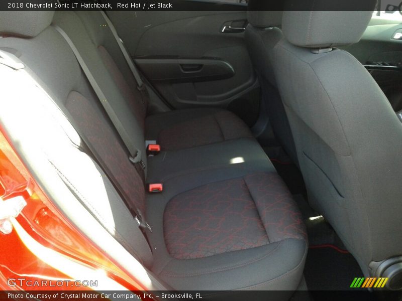 Red Hot / Jet Black 2018 Chevrolet Sonic LT Hatchback
