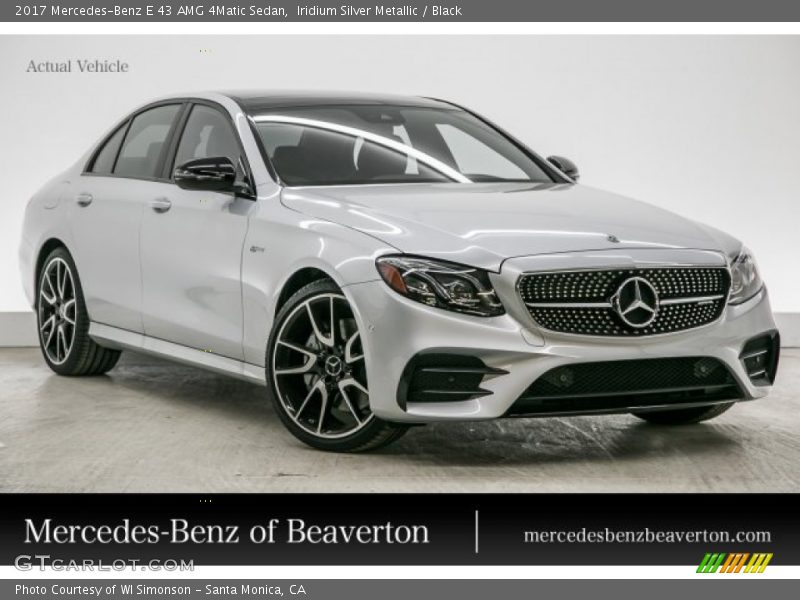 Iridium Silver Metallic / Black 2017 Mercedes-Benz E 43 AMG 4Matic Sedan