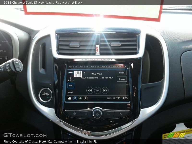 Red Hot / Jet Black 2018 Chevrolet Sonic LT Hatchback