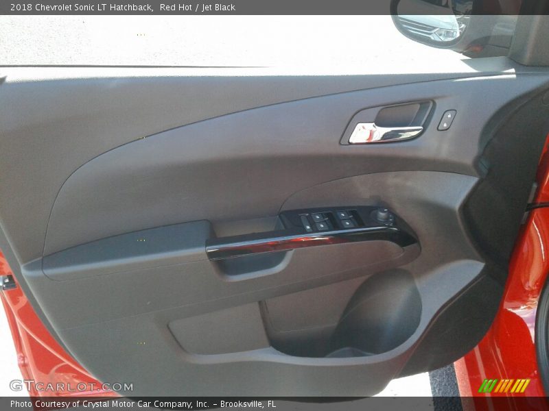 Red Hot / Jet Black 2018 Chevrolet Sonic LT Hatchback
