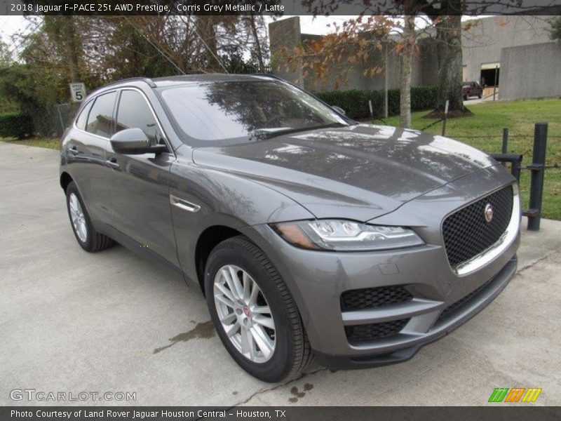 Corris Grey Metallic / Latte 2018 Jaguar F-PACE 25t AWD Prestige
