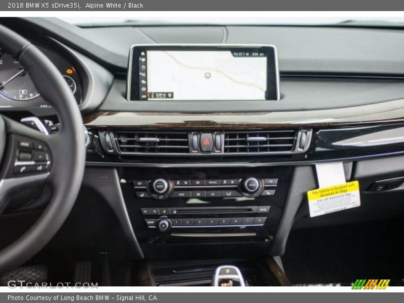 Alpine White / Black 2018 BMW X5 sDrive35i