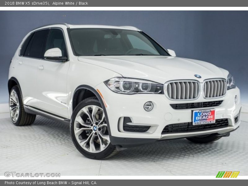 Alpine White / Black 2018 BMW X5 sDrive35i